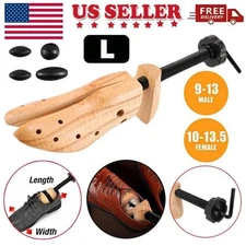 Wooden Adjustable Shoe Stretcher Expander Boot Shoes Woman  10-13.5 , Man 8.5-12
