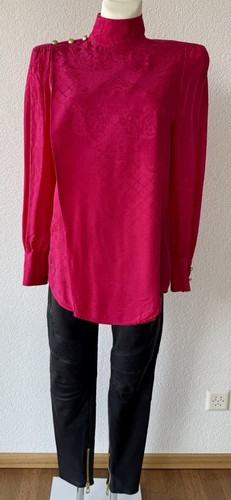 Balmain For H & M Seidenbluse, pink, Gr. 38 - Bild 5 von 6