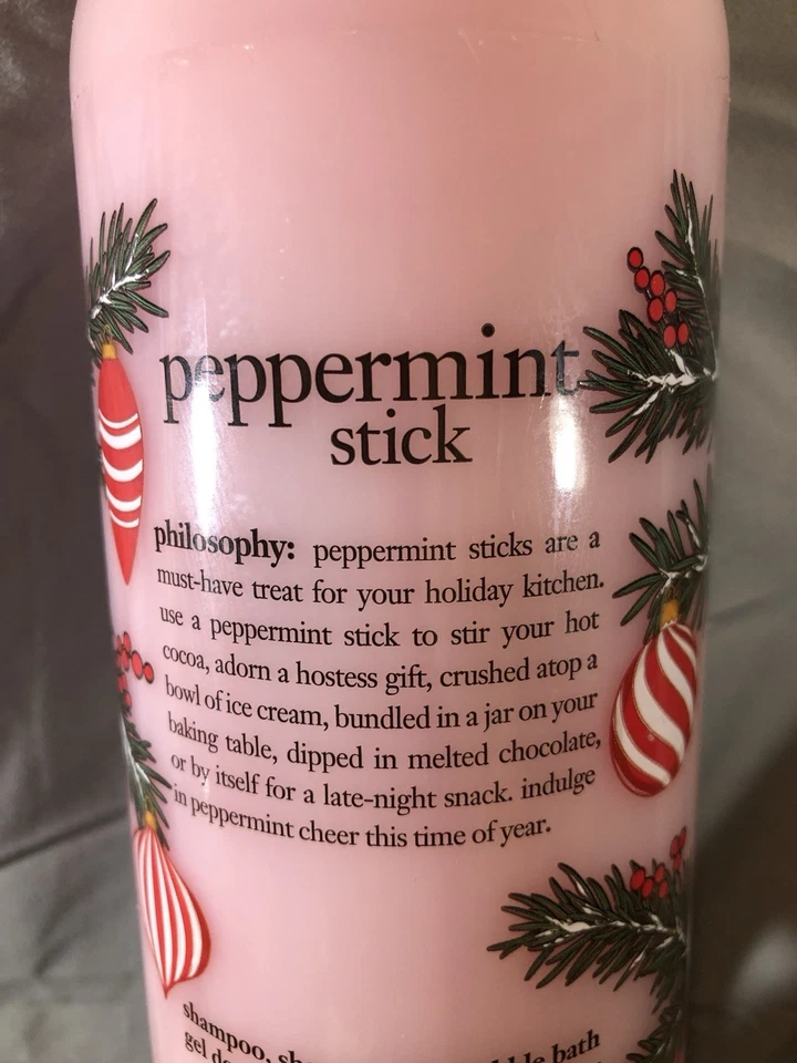 Champú, gel de baño y ducha Philosophy Peppermint Stick Holiday 32 fl oz Foto 2 de 4