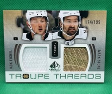 2025-26 SP Game Used Jack Eichel Mark Stone Troupe Threads /199 Game Worn