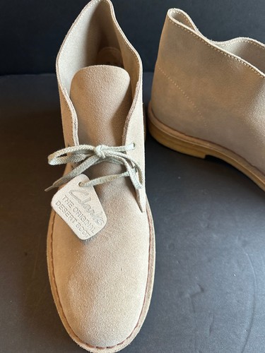 Clarks Originals Desert Boots Men’s 11 Sand Tan Suede Leather Crepe Sole NWT - Picture 3 of 9