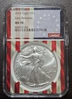 2026 Early Release American Silver Eagle NGC MS70 With Original US FLAG Core