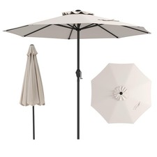 8.5 FT Outdoor Patio Umbrella, Modern Table Umbrella with 8 Heavy Duty Ribs
