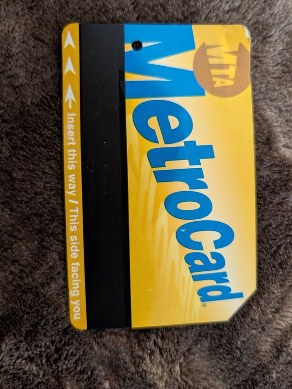 NYC Metro Card Collectible New York City Memorabilia Discontinued Item Rare