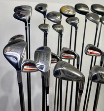 Wholesale Lot of 24 Drivers, Fairway Woods, Hybrids, And Single Irons.