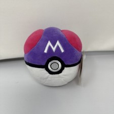Jazwares Nintendo Pokemon Master Ball Mini Plush 5" Stuffed Animal Pokémon Go