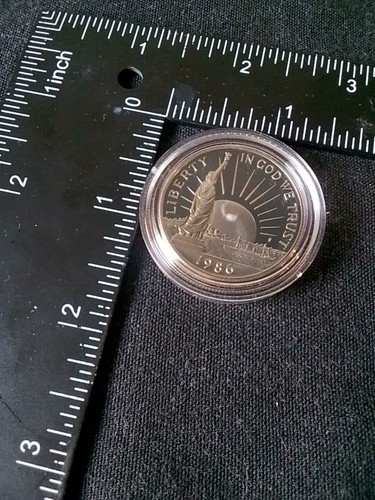 US Mint Set Liberty Coins 1886-1986 S Proof Silver 90% Dollar And Half Dollar - Picture 10 of 24