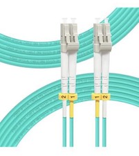 Lot Of 20 5m LC to LC Fiber Optic OM4 MultiMode Duplex 50/125 Lot Patch Cable