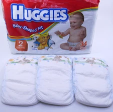 Vintage Huggies early 2000s vintage LION KING diapers NOS Sample of 3