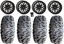 System 3 SB-9 Bdlk 15" Wheels Matte Bk 31" MotoClaw Tires Textron Wildcat XX