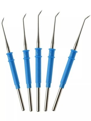 Curved Needle Electrodes for Cautery Diathermy ESU Pencils Electrocautery 10Pcss