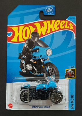 2021 Hot Wheels HW Moto, BMW R nineT Racer, Blue,  Collector #68 - Treasure Hunt