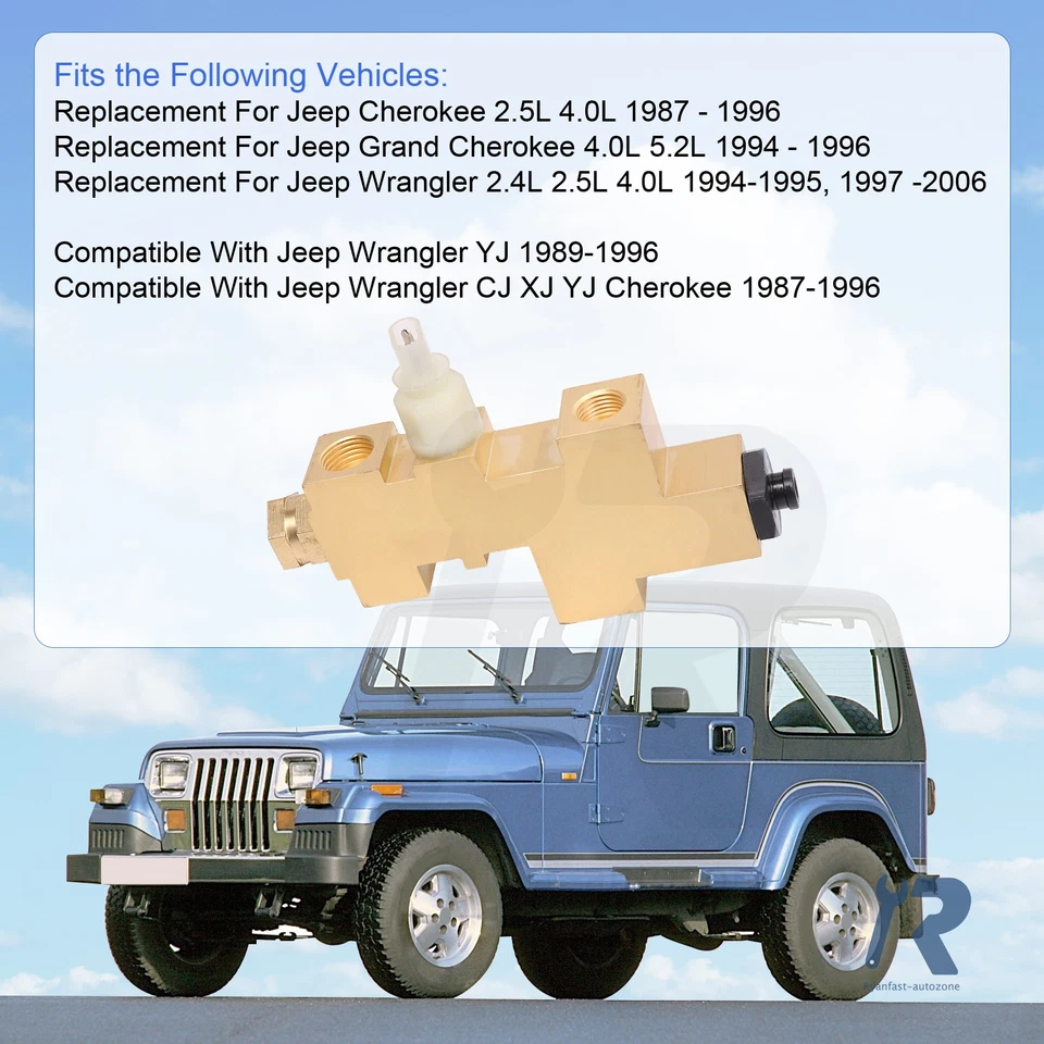 Brass Proportioning Valve Disc Drum For Jeep CJ XJ & YJ Jeep Wrangler 1987-1996 - Изображение 2 из 4