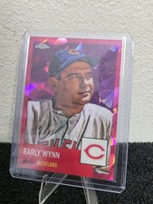 2022 Topps Chrome Plat Anny - Early Wynn #210 Fuchsia Atomic Refractor /100