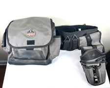 ERGODYNE Work Gear Arsenal Tools Lot : Topped Tool Pouch Loop  + Tool Belt 5 in