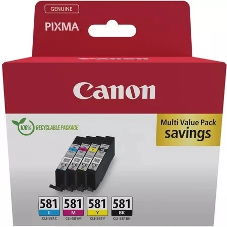 8714574679167 Multipack CLI-581 C/M/Y/BK 2103C007 CANON - Picture 1 of 2