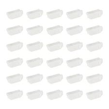 0.6 Inch Dust Plug, 30 Pcs Anti Dust Plug Cover Female End, White