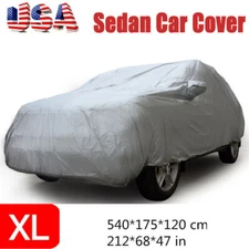 212'' Full Car Cover Waterproof Sun UV Dust Rain Snow Resistant Car Protection