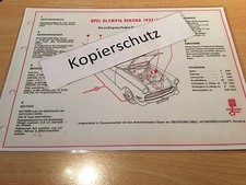 Opel Olympia Rekord P 1, shell lubrication maintenance plan