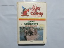 BETAMAX BETA TAPE Movie Davy Crockett River Pirates Walt Disney RARE OA