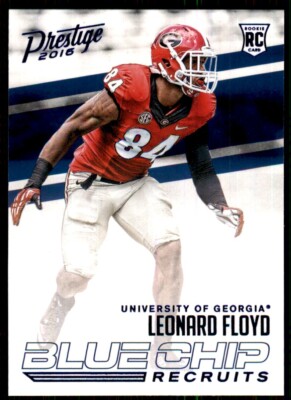 Leonard Floyd 2016 Panini Prestige Blue Chip Recruits #13 Georgia Bulldogs RC