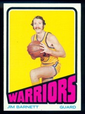 1972-73 TOPPS BASKETBALL #71 Jim Barnett NM-MINT GOLDEN STATE WARRIORS Card