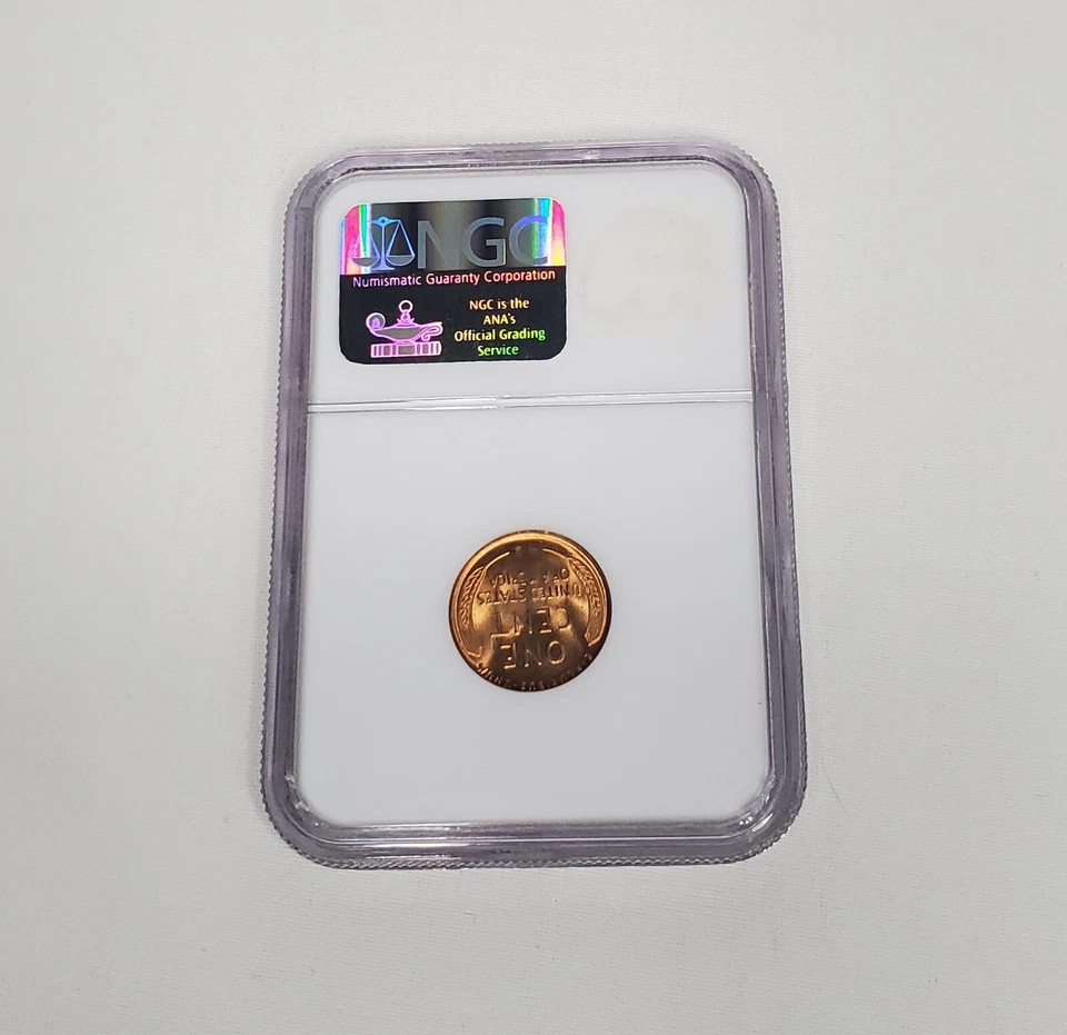 1937 1c Lincoln Wheat Cent One Penny NGC MS65 RD Philadelphia BU Set of 2 - Image 2 of 4