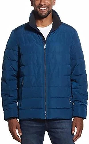 Weatherproof Men’s Ultra Luxe Water Resistant Puffer Jacket, Blue Sphere, Small
Opens in a new windo