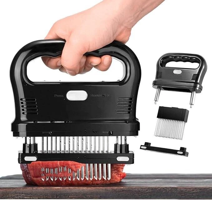 Herramienta para ablandar carne con 48 cuchillas de aguja ultra afiladas. neuvo.