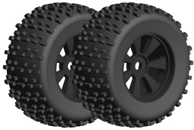 Team Corally Gripper 1/8 Monster Truck Komplettrad 17mm (2) - C-00180-378