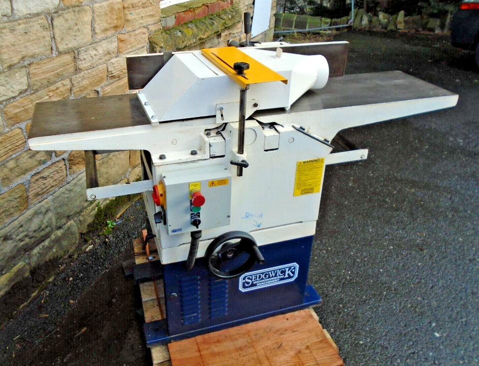 SEDGWICK MB 12"X7" SURFACE PLANER THICKNESSER DC BRAKE 415v 2SPEED