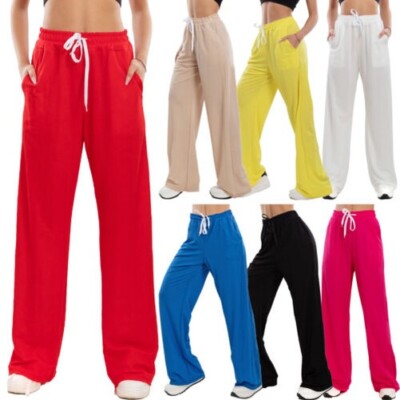 Damen Jogger Sportliche Fitness Palazzo Hosen Basic TOOCOOL VI-80022