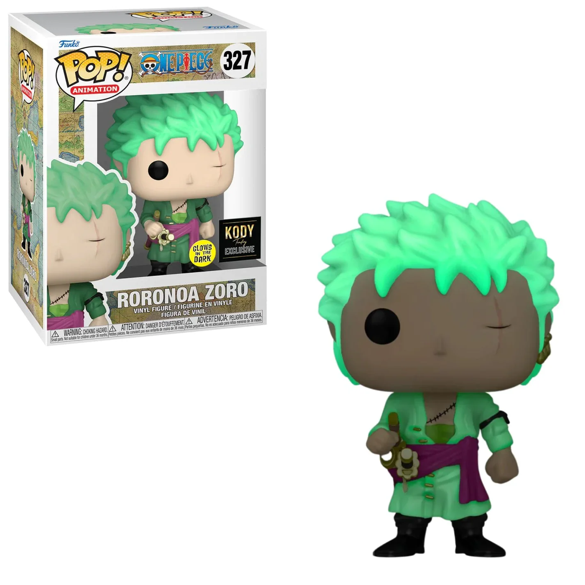 Funko POP! Animation One Piece Ronoroa Zoro Glow in the Dark Kody
