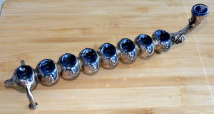 ✅ RUSSIA POLAND IMPERIAL JEWISH MENORAH ENAMEL SILVER BOHEMIA GLASS GOLD JUDAISM