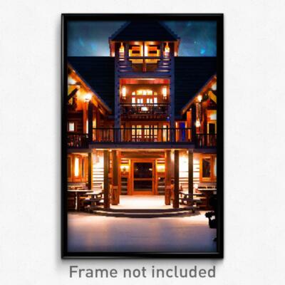 Pixel Art Poster - Marvelous Lodge (8 Bit Psychedelic Trippy Video Game Print)