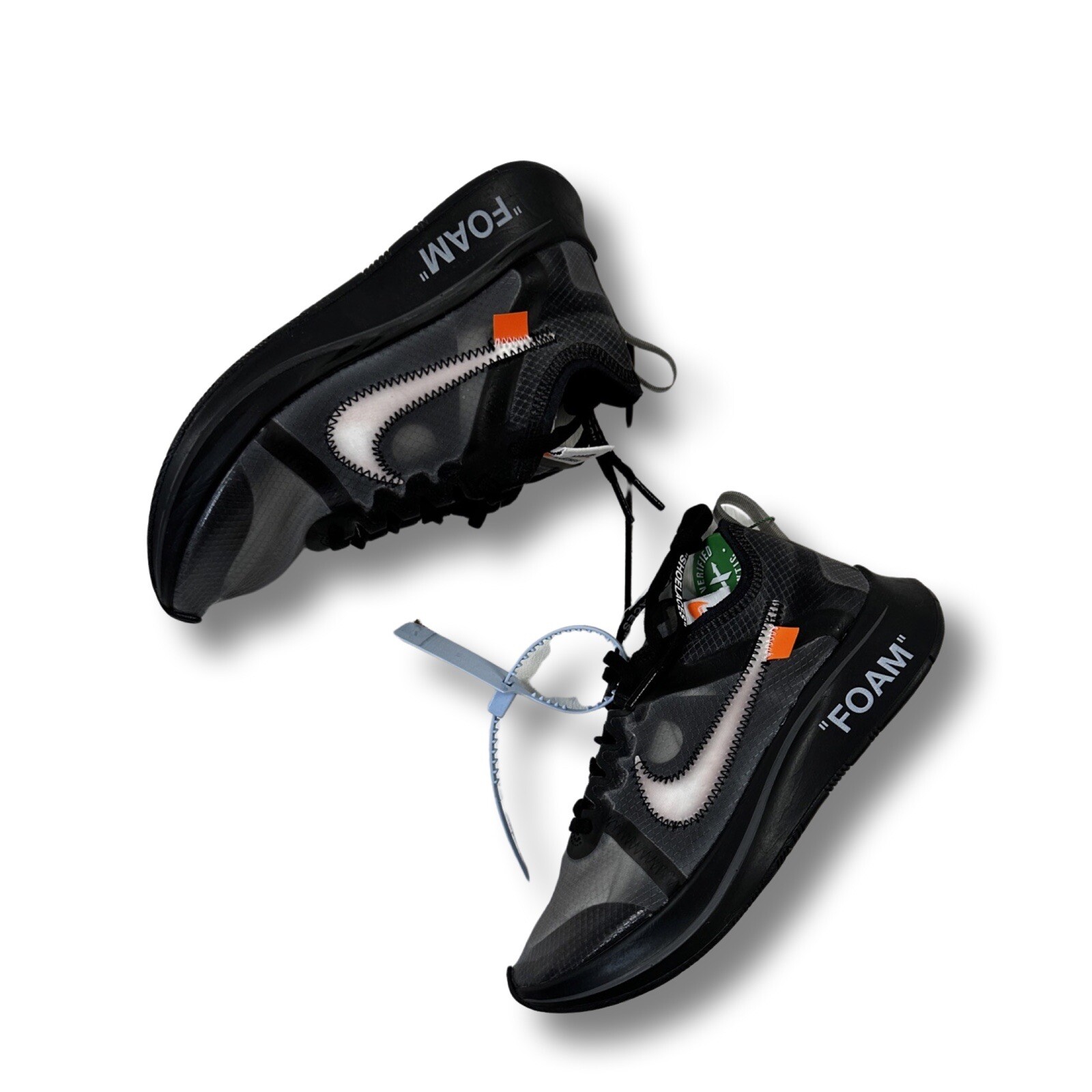 OFF WHITE X NIKE Taglia 4 Nike Zoom Fly SP x BIANCO SPORCO 2018 VIRGIL ABLOH THE TEN RARO! NUOVO