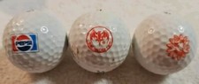 Vintage Advertising Stamped Golf Balls Tourney Played Rare HTF Titleist Hogan