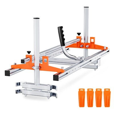 #ad Farmmac Portable Chainsaw Mill 16quot; 36quot; Guide Bar Aluminum Steel Planking Lumber $89.99