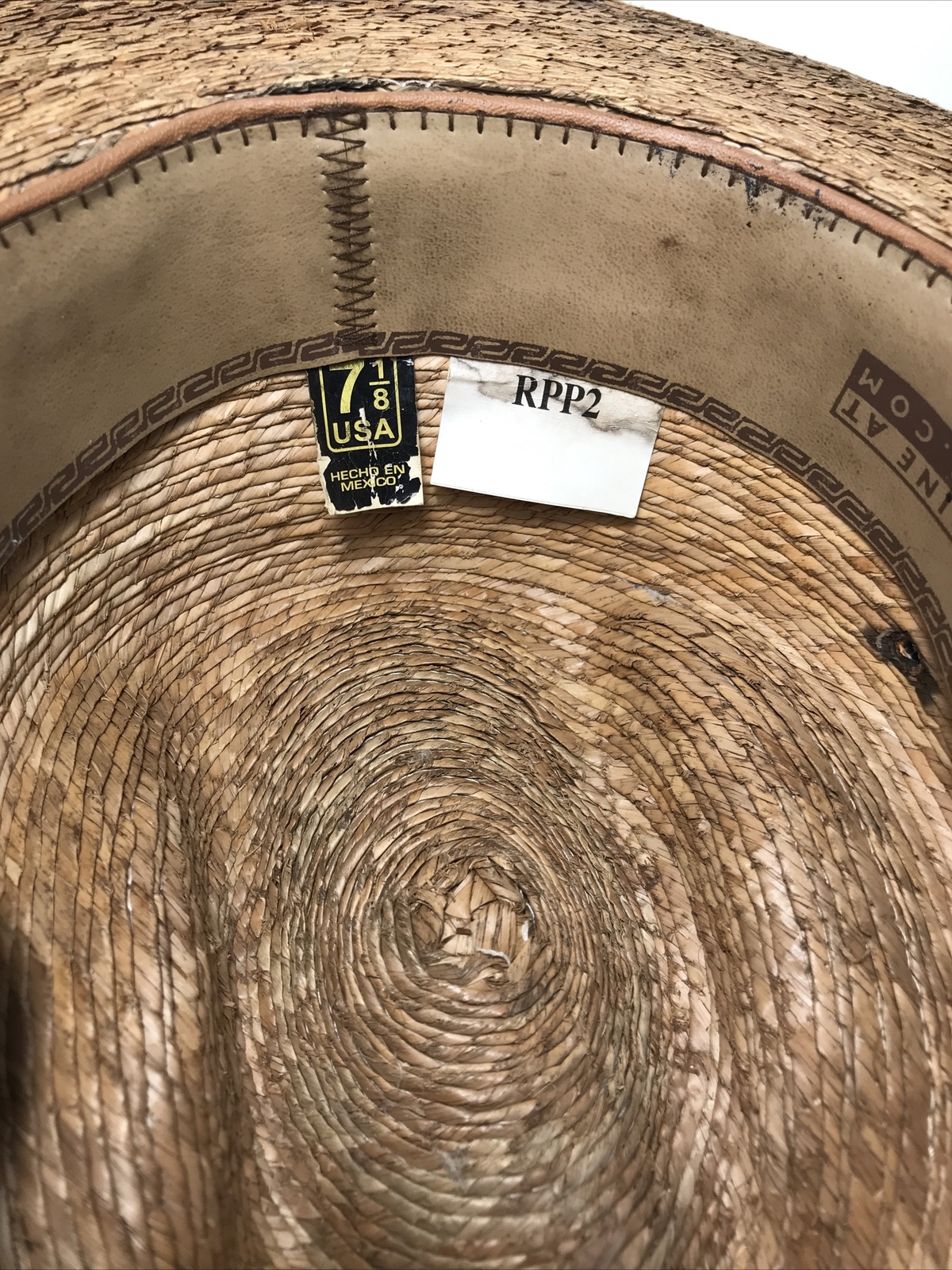 Cavender’s Men’s Western Straw Cowboy Hat Tan Braided… Gem