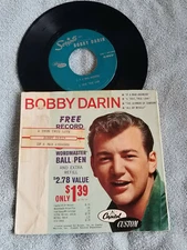 Bobby Darin Free Record w/ Scripto Promo "If a Man Answers/True, True Love" 