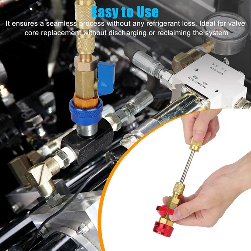 Valve Core Quick Remover Installer R134A High Low Pressure Tool Air Conditioning - Picture 4 of 9
