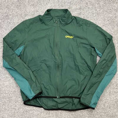 Oakley Elements Packable Jacket II Boys XL Hunter Green Full Zip Regular Fit