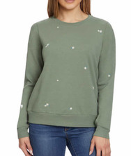 NEW Gloria Vanderbilt Women's Midweight Embroidered Crewneck Size 2XL
