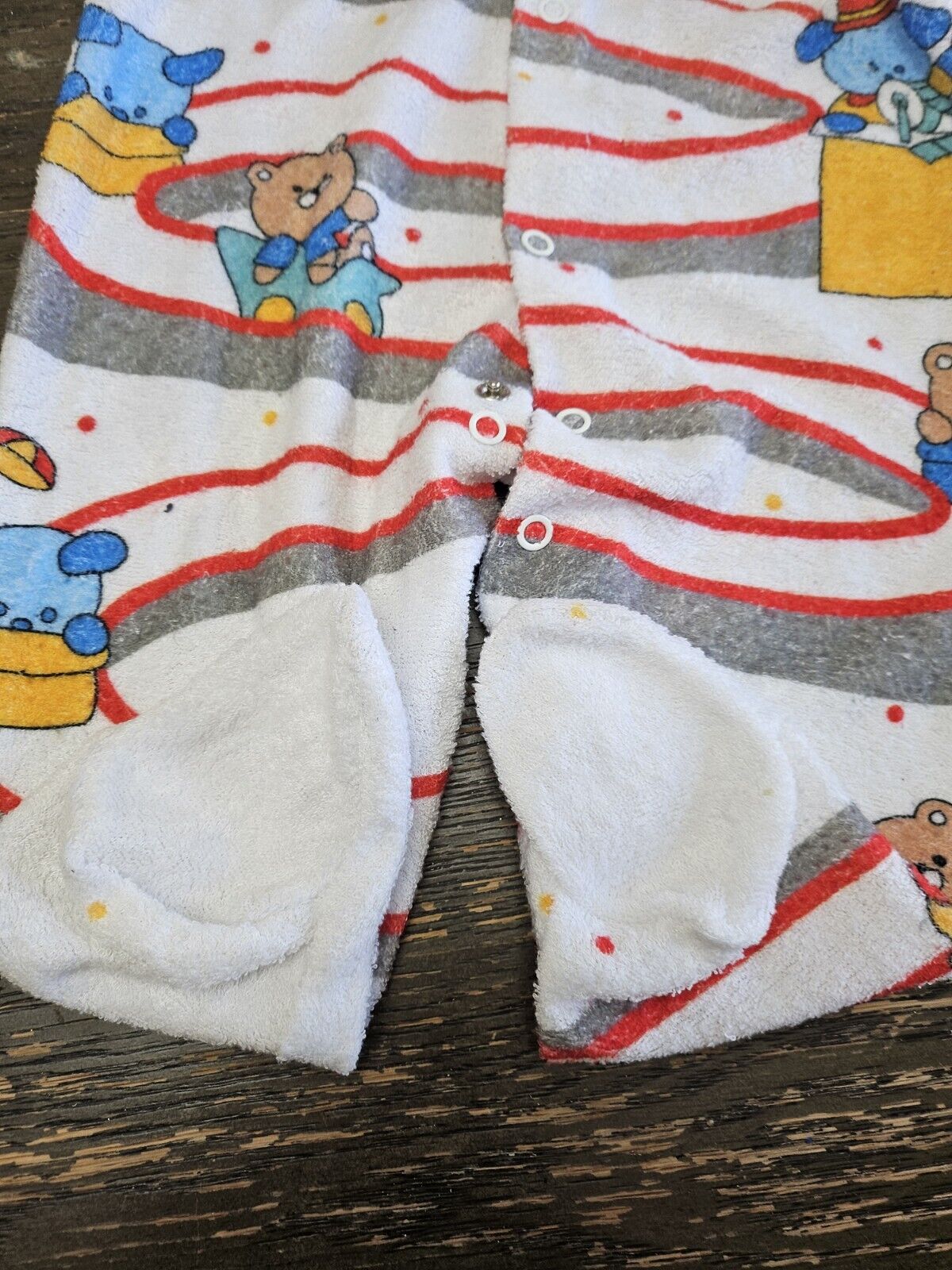 Vintage Baby Footie Pajamas 3-6 RARE CARNIVAL The… - image 4
