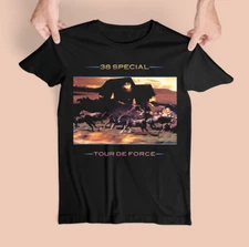 New 38 Special Band Tour De Force Cotton Black Unisex Classic Shirt