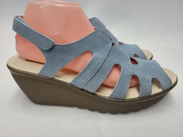 Skechers Womens Light Pink Size 11 Suede Slingback Wedge Sandals HEELS 41049 for sale online | eBay