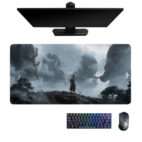 Black Myth WuKong Schreibtisch-Spiel-Maus-Tastatur-Pad, groß, rutschfest (800 x - Afbeelding 6 van 10