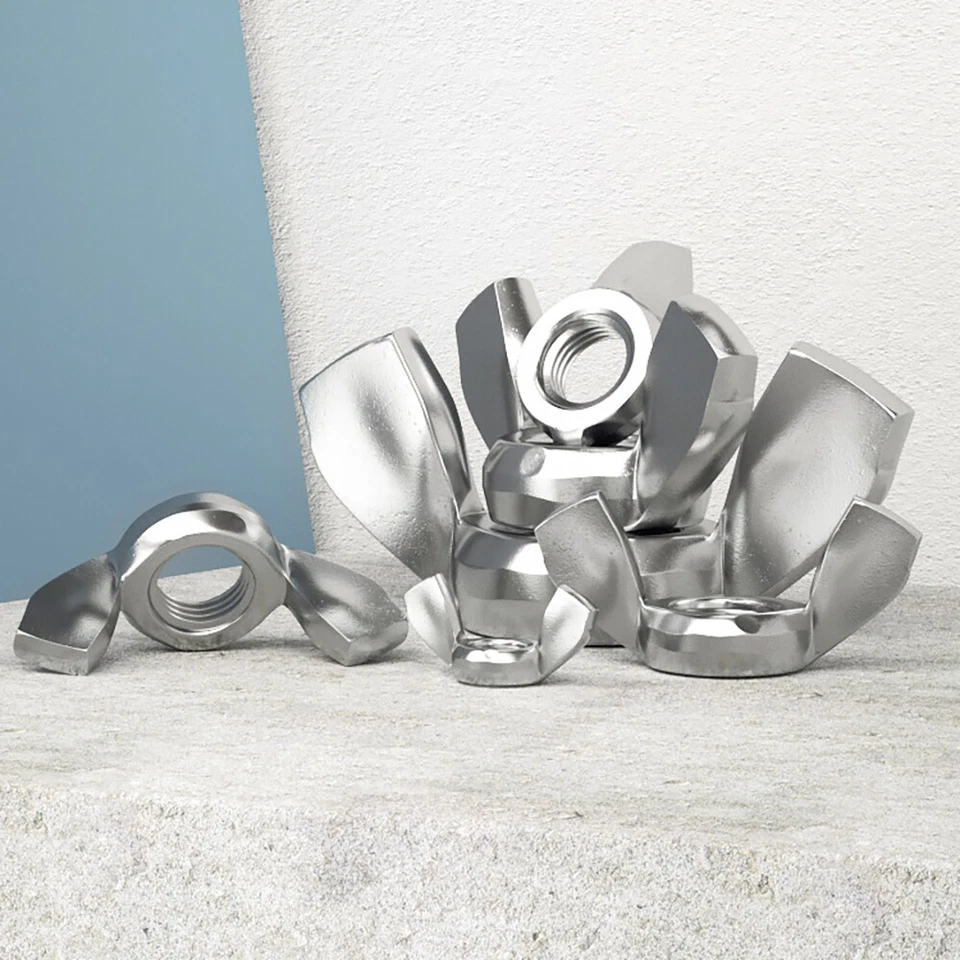 M3 M4 M5 M6 M8 M10 M12 TUERCAS MARIPOSA DIN 315 A2/A4 ACERO INOXIDABLE Foto 4 de 4