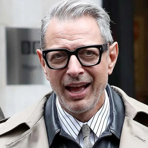 Occhiali da lettura uomo Jeff Goldblum montatura quadrata spessa retrò blu blocco luce - Foto 2 di 18