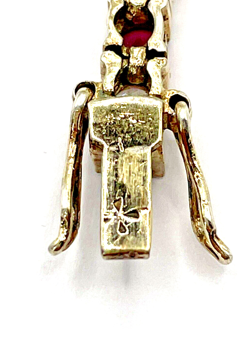 Gold Over Sterling Silver Lab Created Ruby and Cu… - image 17